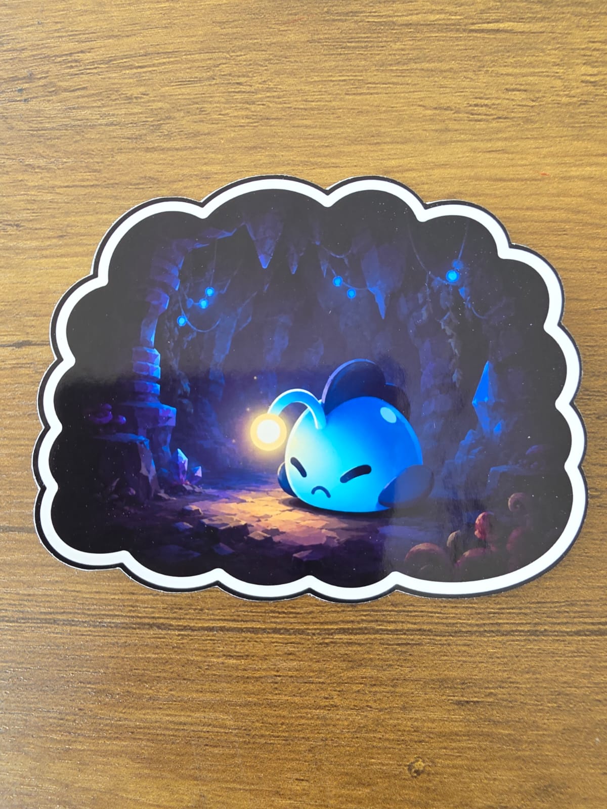 Slime Rancher 2 Inspired Angler Slime in Cave Glossy Die Cut Sticker | 2 Sizes Available