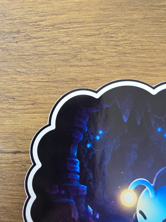 Slime Rancher 2 Inspired Angler Slime in Cave Glossy Die Cut Sticker | 2 Sizes Available