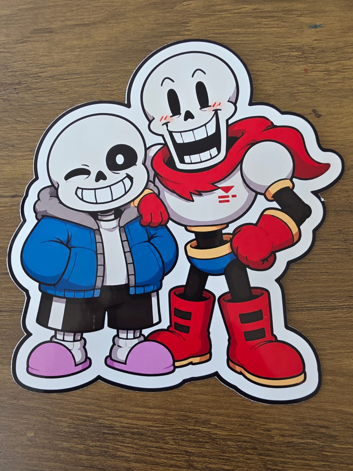 Undertale Inspired Sans & Papyrus Glossy Die Cut Sticker | 2 Sizes Available