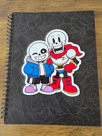 Undertale Inspired Sans & Papyrus Glossy Die Cut Sticker | 2 Sizes Available