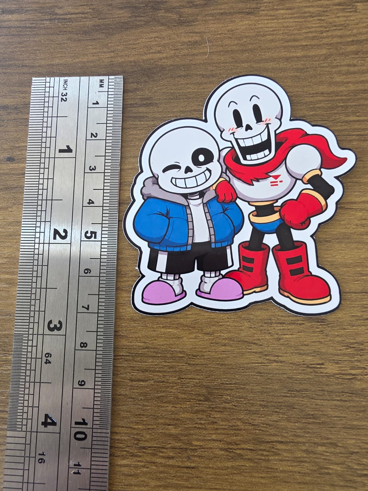 Undertale Inspired Sans & Papyrus Glossy Die Cut Sticker | 2 Sizes Available