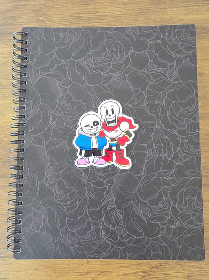 Undertale Inspired Sans & Papyrus Glossy Die Cut Sticker | 2 Sizes Available