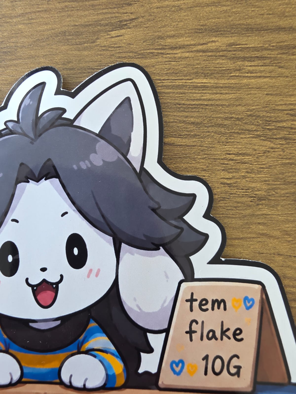 Undertale Inspired Temmie & Annoying Dog Glossy Die Cut Sticker | 2 Sizes Available