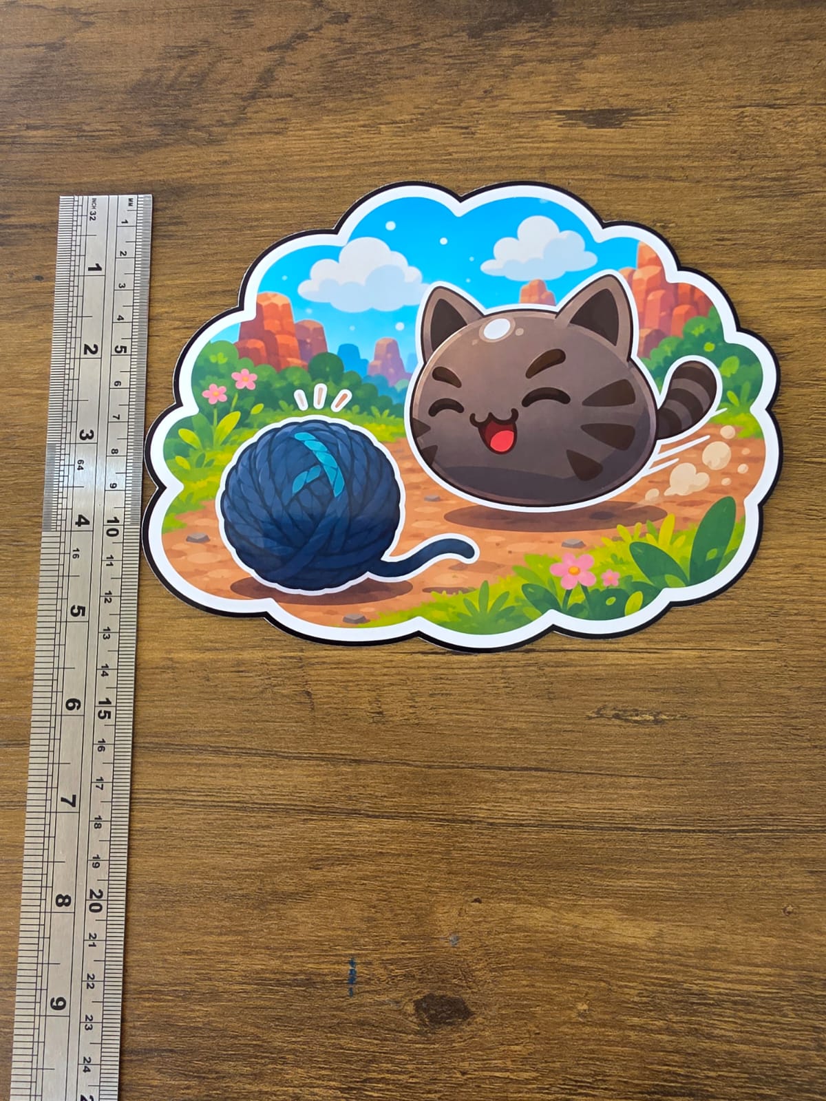 Slime Rancher Inspired Tabby & Yarn Glossy Die Cut Sticker | 2 Sizes Available