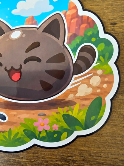 Slime Rancher Inspired Tabby & Yarn Glossy Die Cut Sticker | 2 Sizes Available