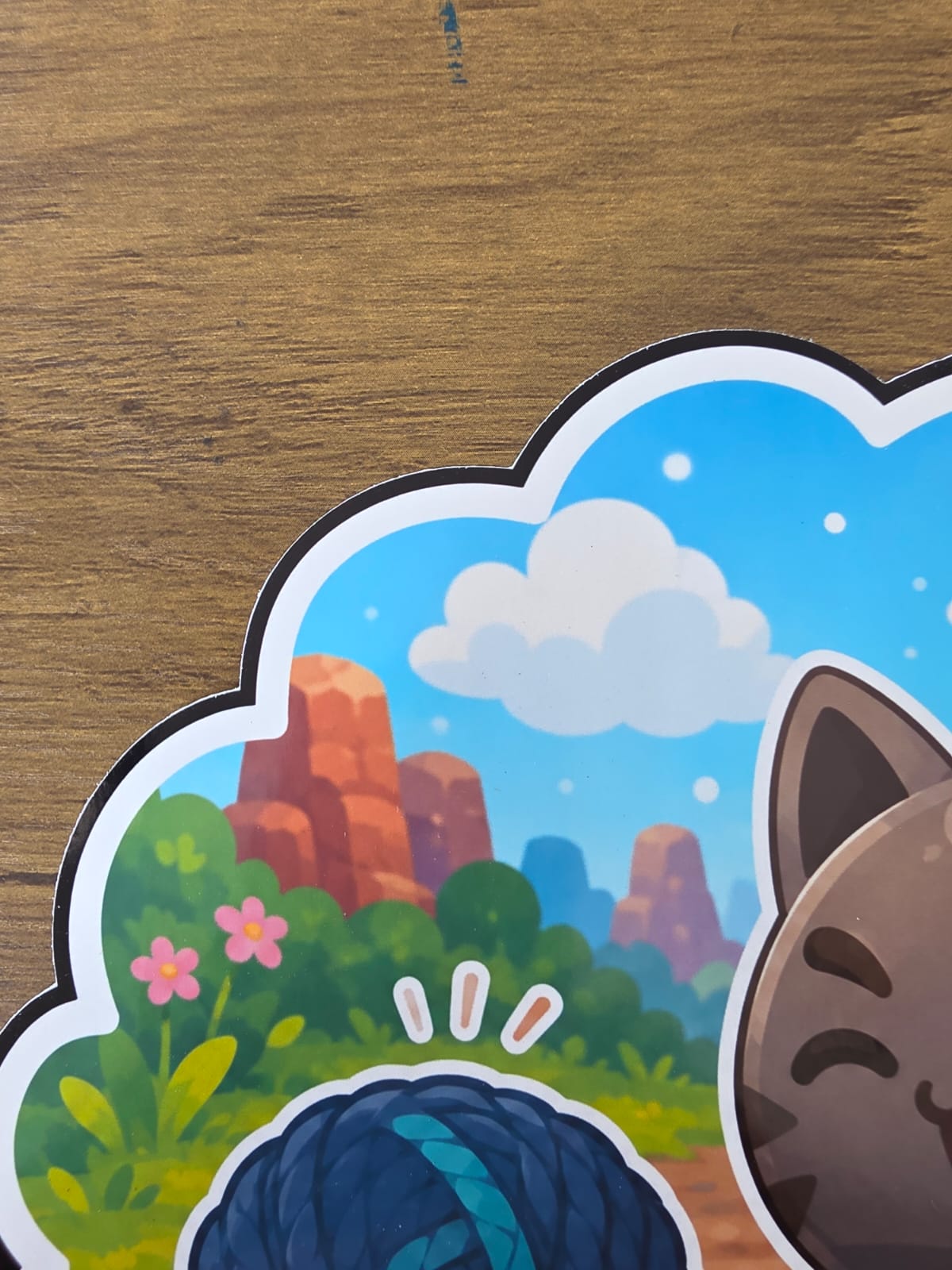 Slime Rancher Inspired Tabby & Yarn Glossy Die Cut Sticker | 2 Sizes Available