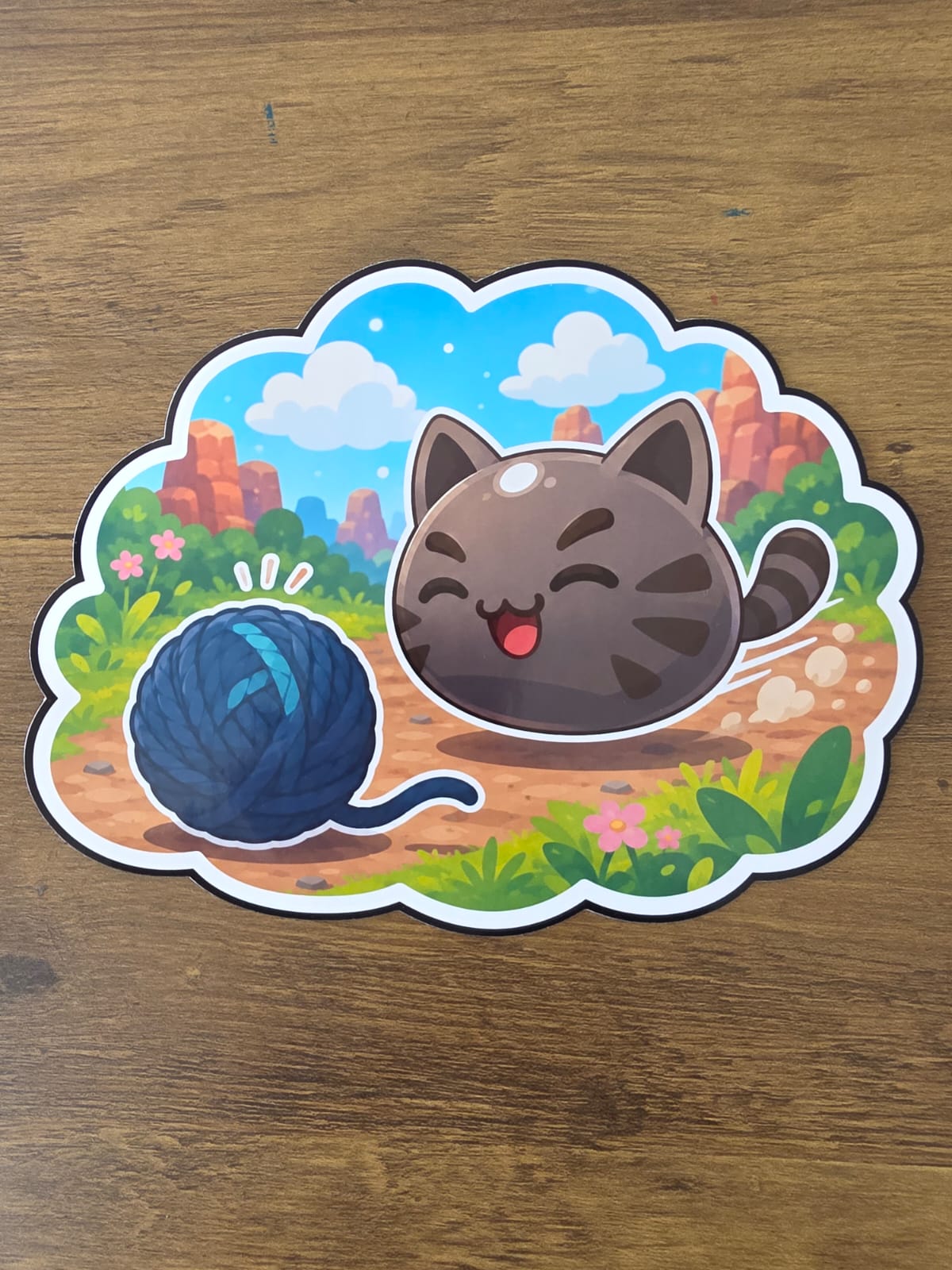 Slime Rancher Inspired Tabby & Yarn Glossy Die Cut Sticker | 2 Sizes Available