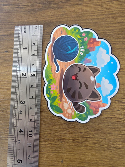 Slime Rancher Inspired Tabby & Yarn Glossy Die Cut Sticker | 2 Sizes Available