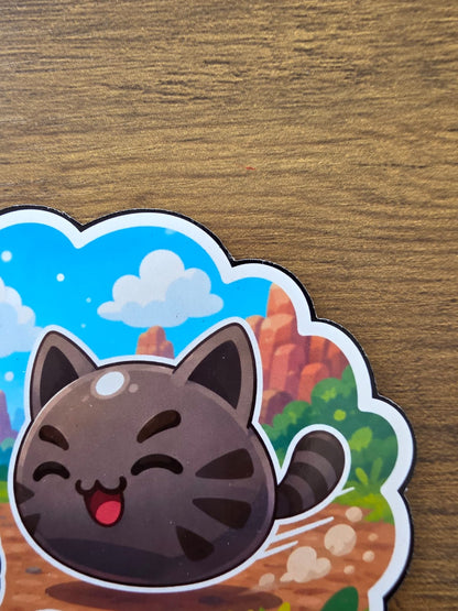 Slime Rancher Inspired Tabby & Yarn Glossy Die Cut Sticker | 2 Sizes Available