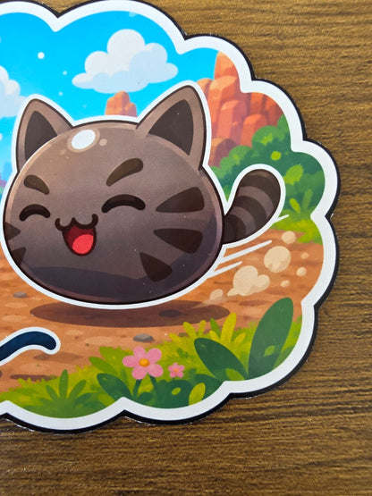 Slime Rancher Inspired Tabby & Yarn Glossy Die Cut Sticker | 2 Sizes Available