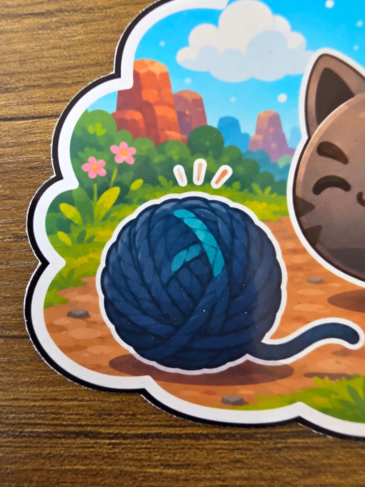 Slime Rancher Inspired Tabby & Yarn Glossy Die Cut Sticker | 2 Sizes Available