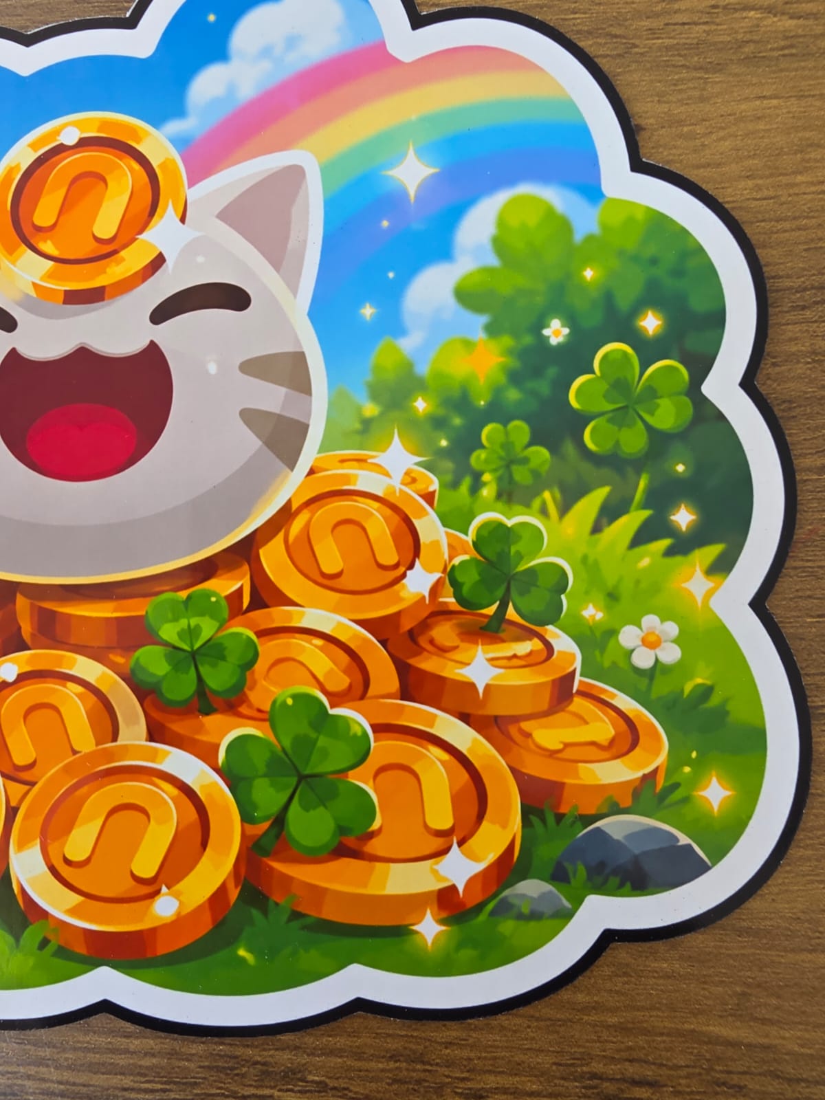 Slime Rancher Inspired Lucky Slime Newbucks Glossy Die Cut Sticker | 2 Sizes Available