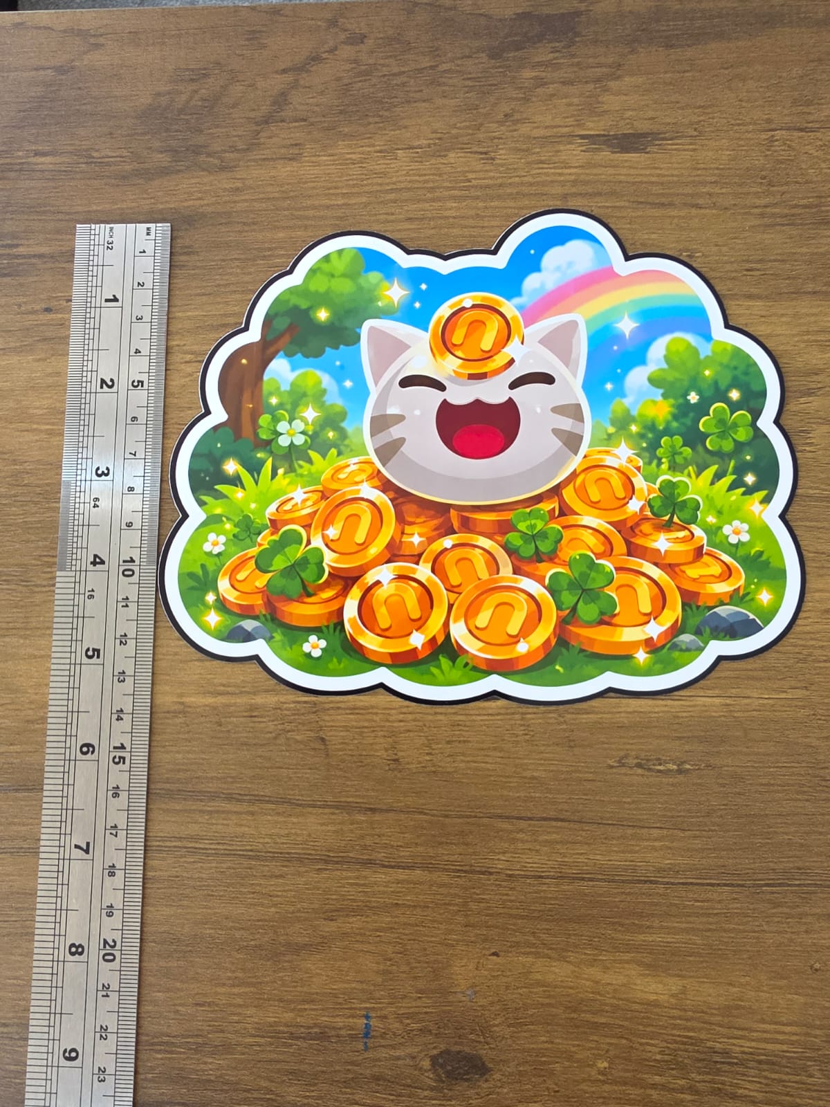 Slime Rancher Inspired Lucky Slime Newbucks Glossy Die Cut Sticker | 2 Sizes Available