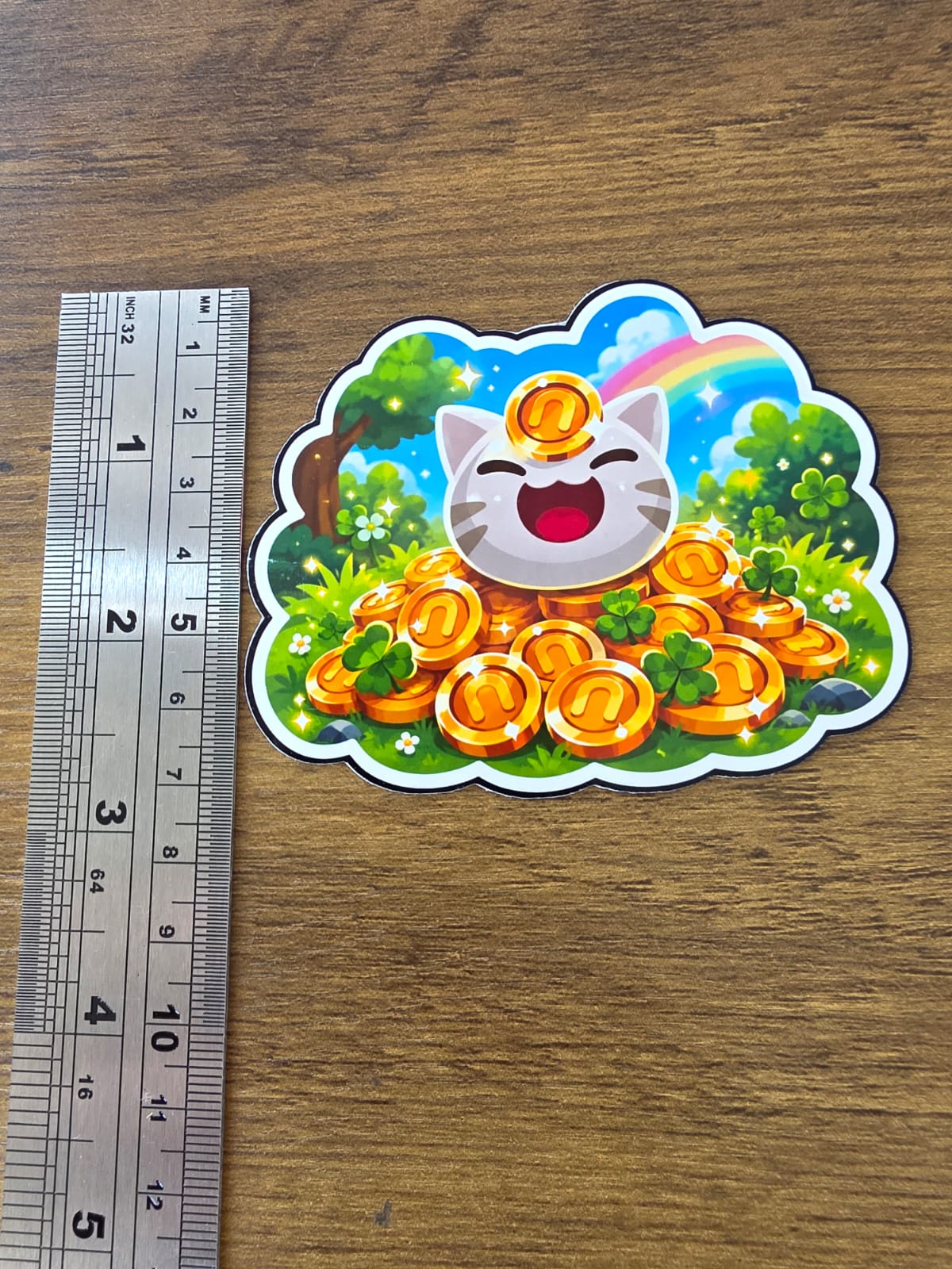 Slime Rancher Inspired Lucky Slime Newbucks Glossy Die Cut Sticker | 2 Sizes Available