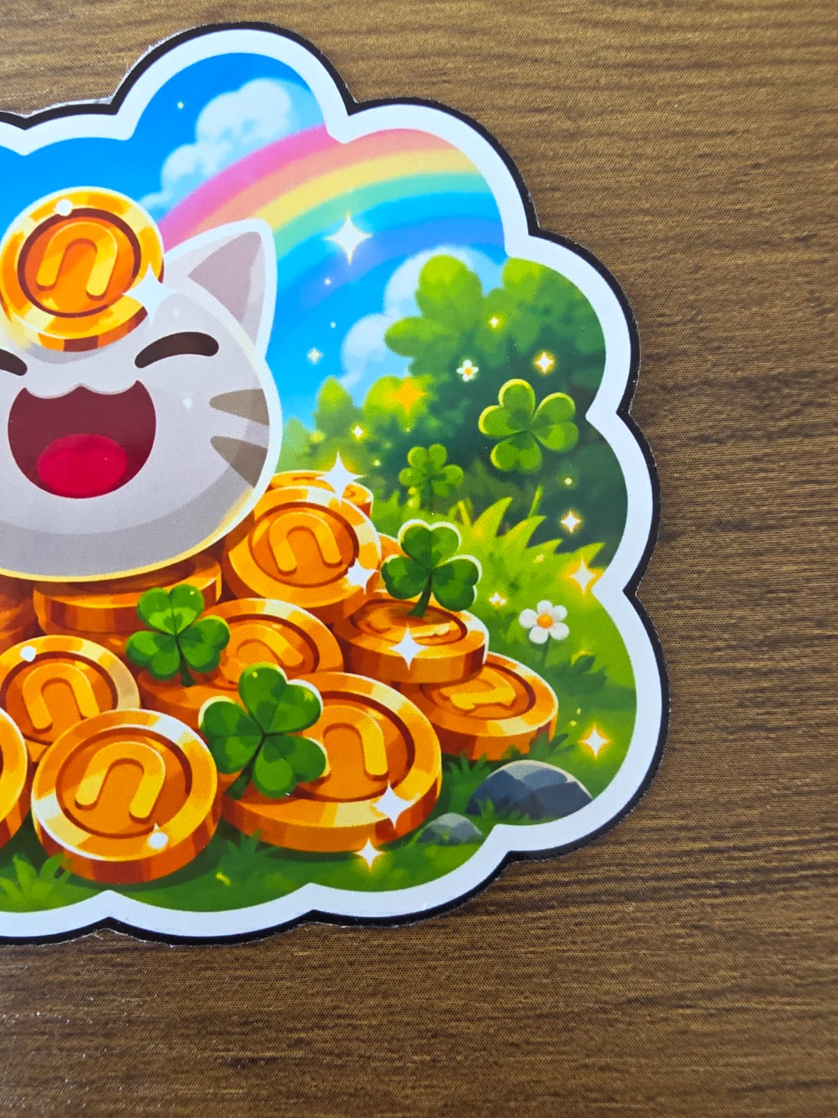 Slime Rancher Inspired Lucky Slime Newbucks Glossy Die Cut Sticker | 2 Sizes Available