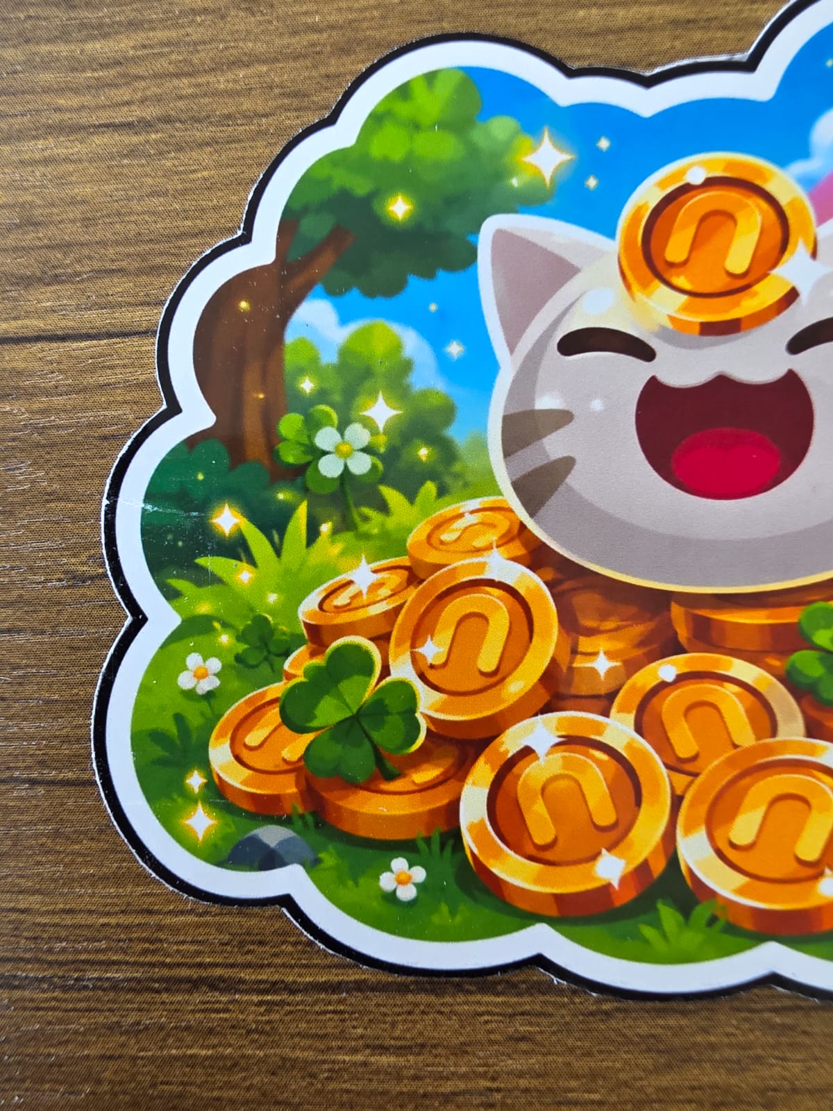 Slime Rancher Inspired Lucky Slime Newbucks Glossy Die Cut Sticker | 2 Sizes Available