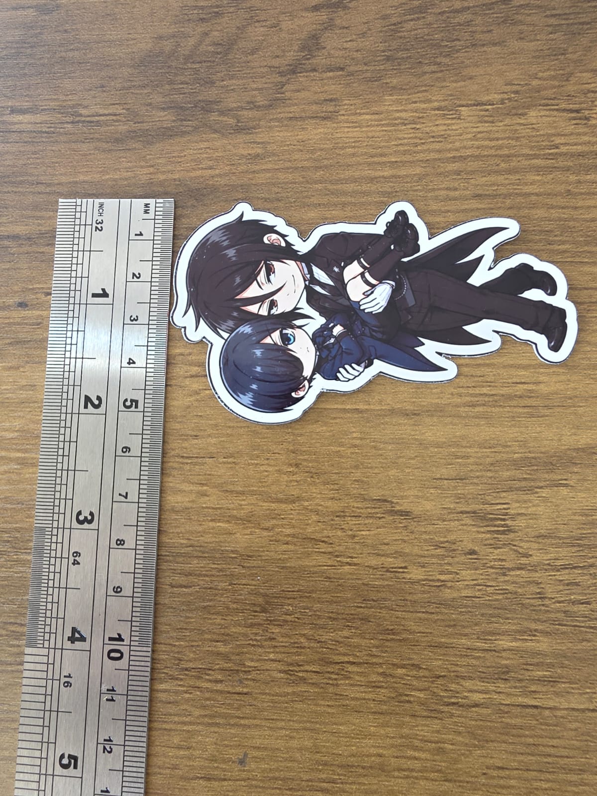 Black Butler (Kuroshitsuji) Inspired Ciel & Sebastian Glossy Die Cut Sticker | 2 Sizes Available