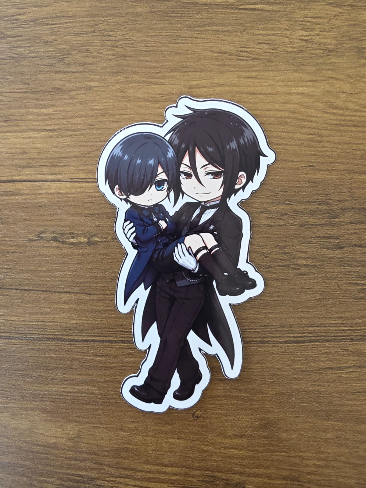 Black Butler (Kuroshitsuji) Inspired Ciel & Sebastian Glossy Die Cut Sticker | 2 Sizes Available