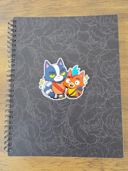 Final Space Inspired Avocato & Little Cato Glossy Die Cut Sticker | 2 Sizes Available