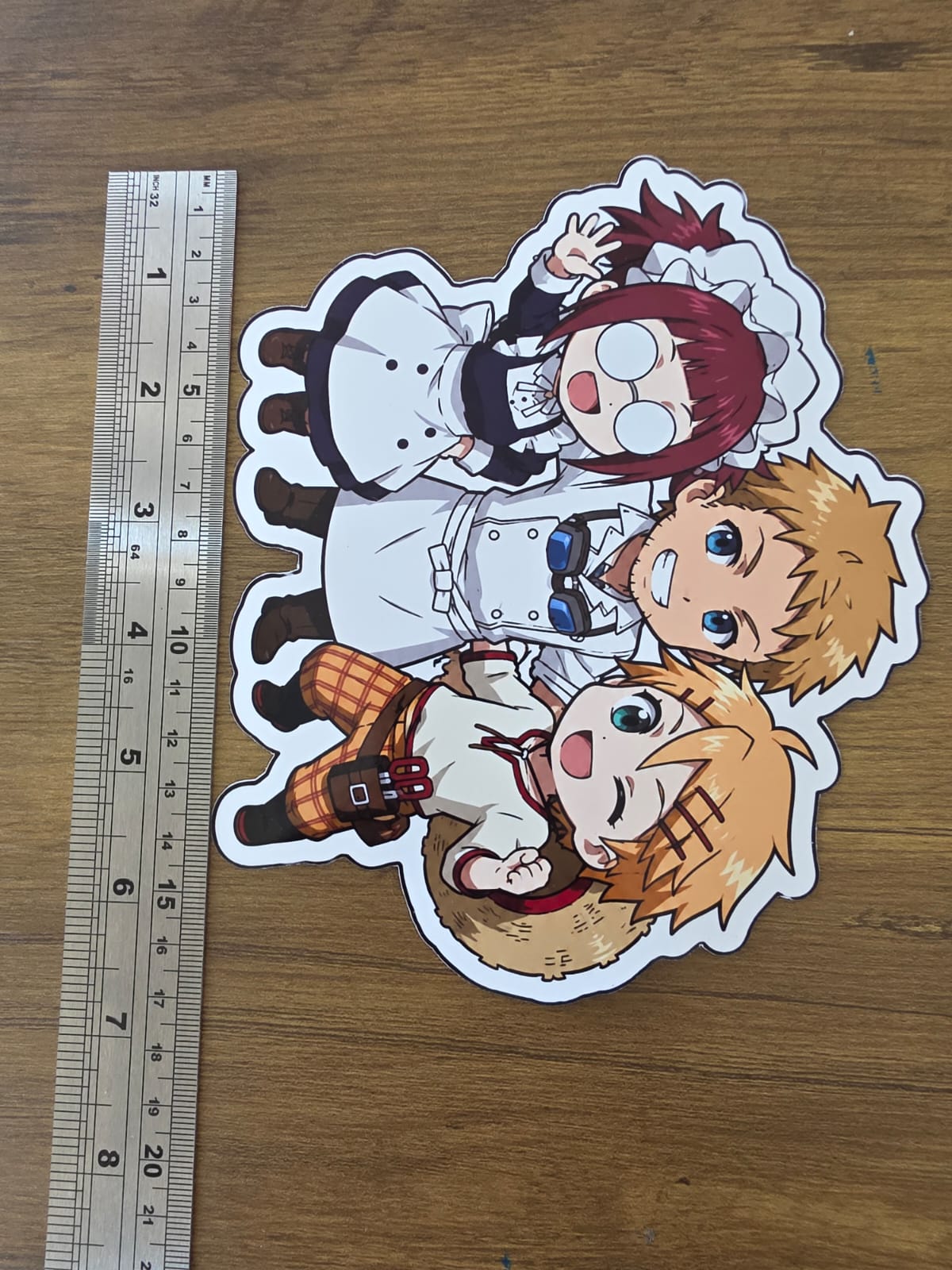 Black Butler (Kuroshitsuji) Inspired Mey-Rin Bardroy & Finny Glossy Sticker | 2 Sizes Available