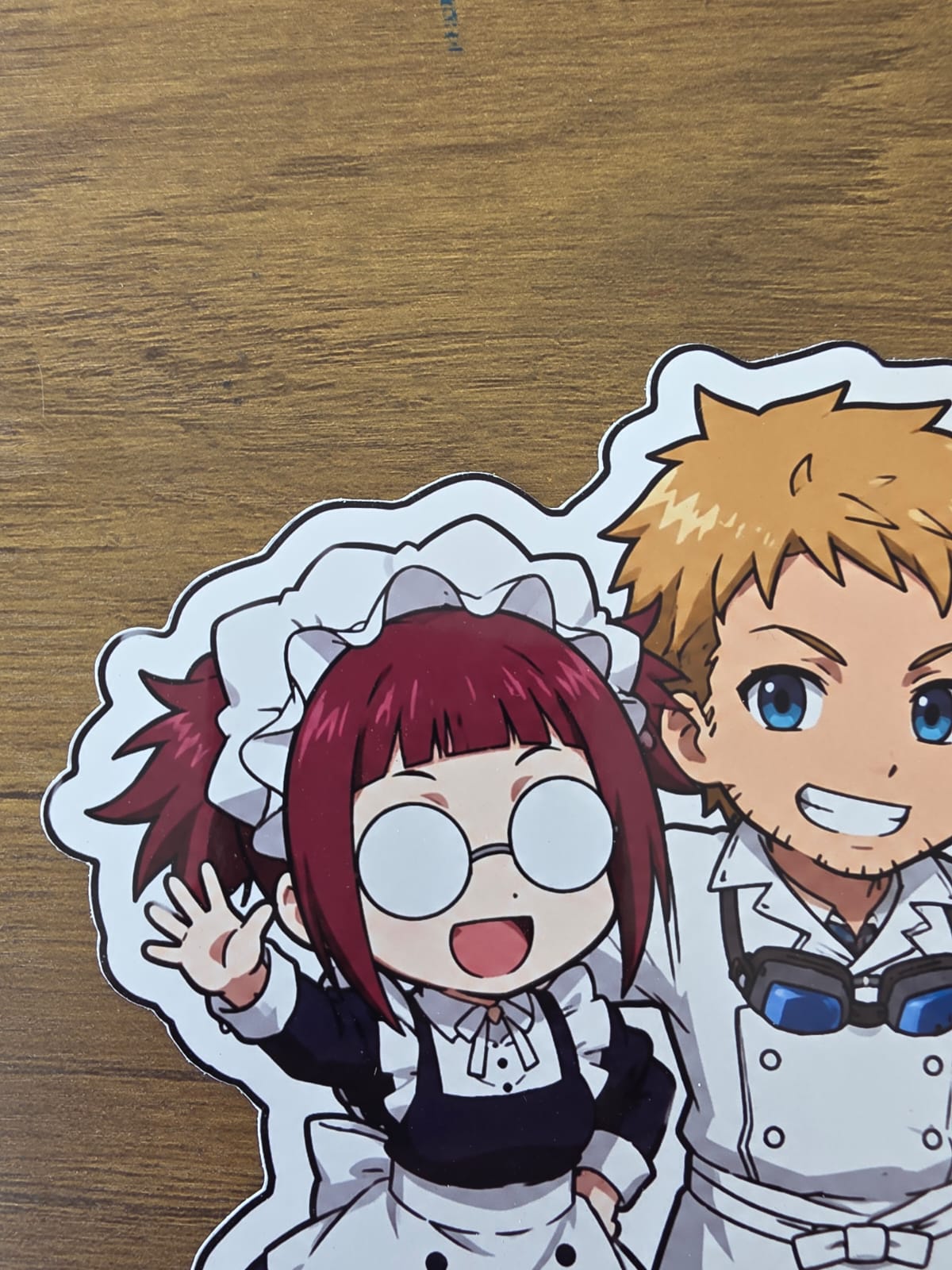 Black Butler (Kuroshitsuji) Inspired Mey-Rin Bardroy & Finny Glossy Sticker | 2 Sizes Available