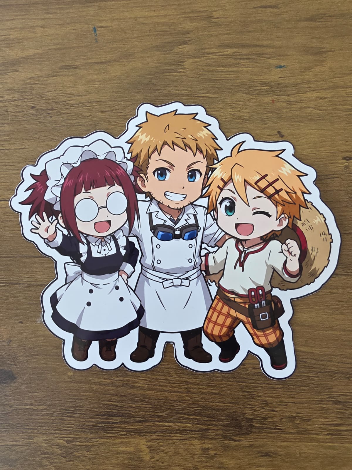 Black Butler (Kuroshitsuji) Inspired Mey-Rin Bardroy & Finny Glossy Sticker | 2 Sizes Available