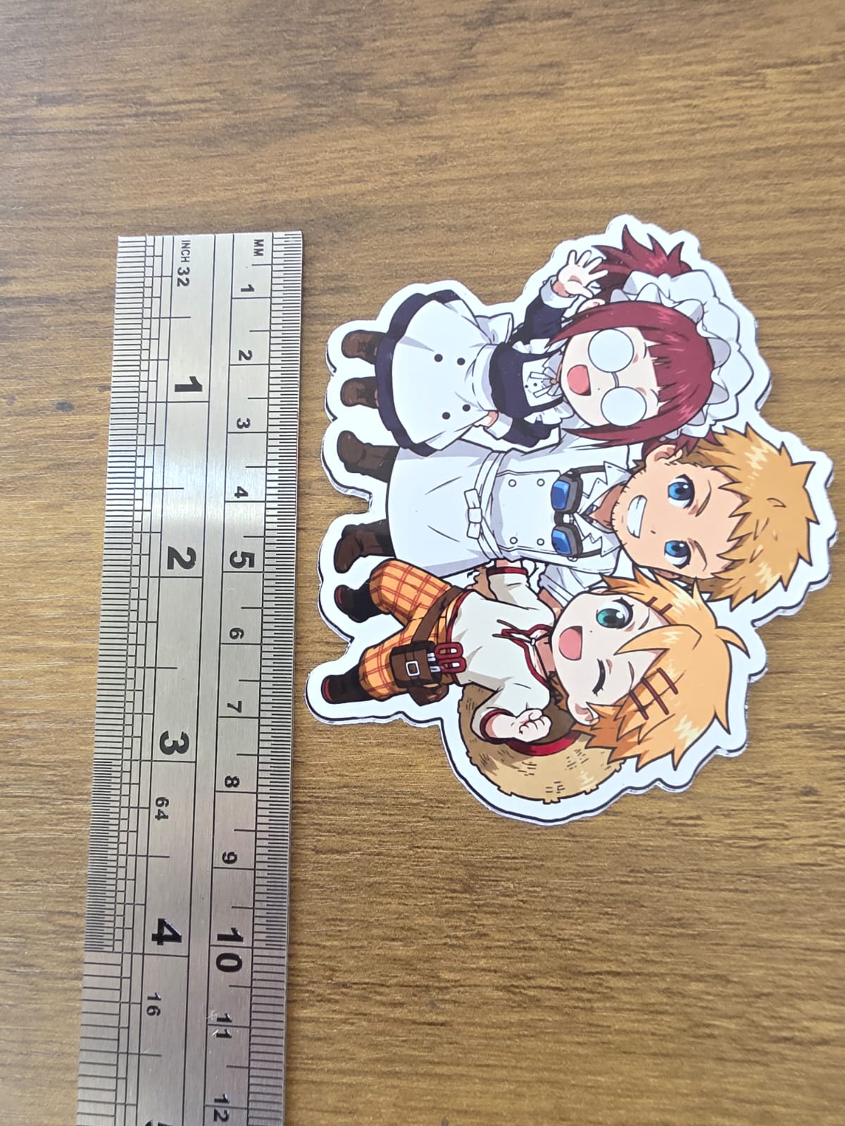 Black Butler (Kuroshitsuji) Inspired Mey-Rin Bardroy & Finny Glossy Sticker | 2 Sizes Available