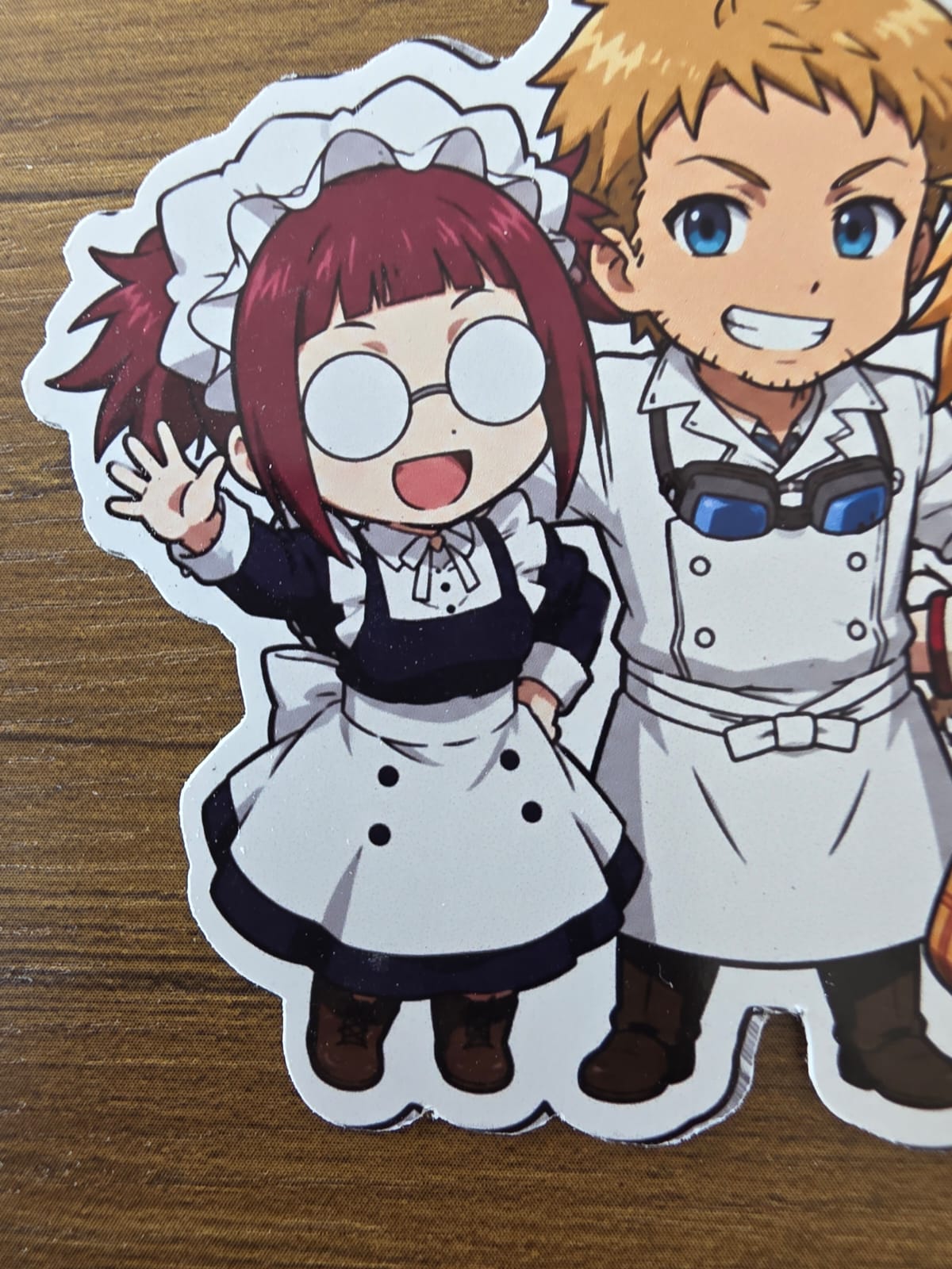 Black Butler (Kuroshitsuji) Inspired Mey-Rin Bardroy & Finny Glossy Sticker | 2 Sizes Available