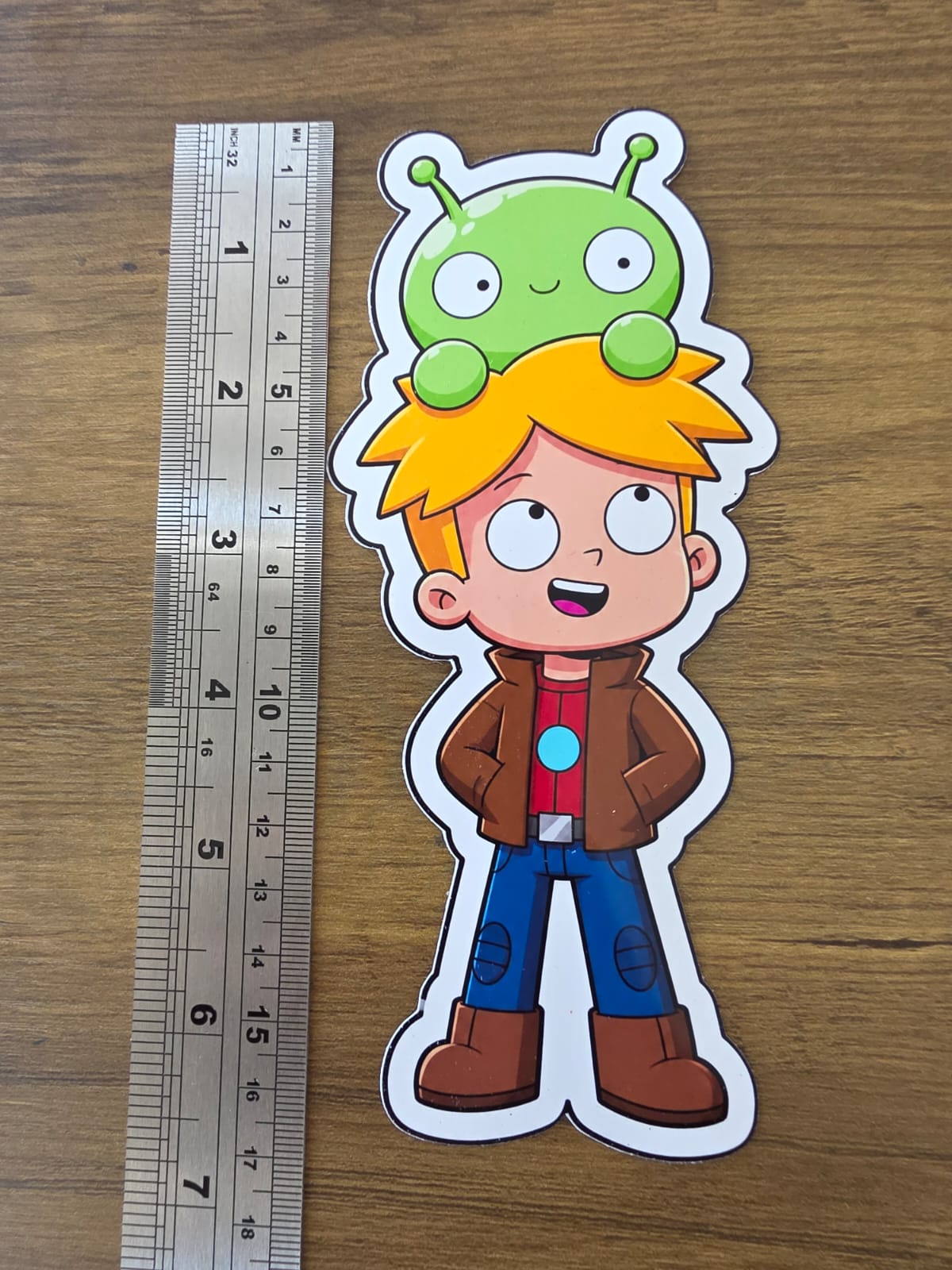 Final Space Inspired Gary & Mooncake Glossy Die Cut Sticker | 2 Sizes Available