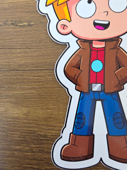 Final Space Inspired Gary & Mooncake Glossy Die Cut Sticker | 2 Sizes Available