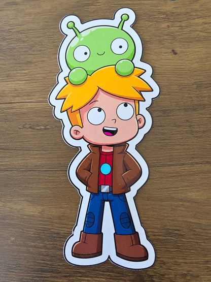 Final Space Inspired Gary & Mooncake Glossy Die Cut Sticker | 2 Sizes Available