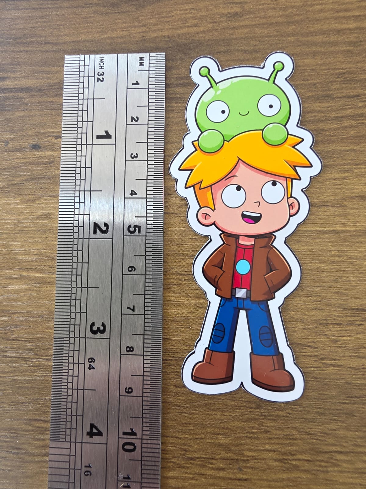 Final Space Inspired Gary & Mooncake Glossy Die Cut Sticker | 2 Sizes Available
