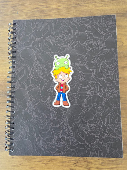 Final Space Inspired Gary & Mooncake Glossy Die Cut Sticker | 2 Sizes Available