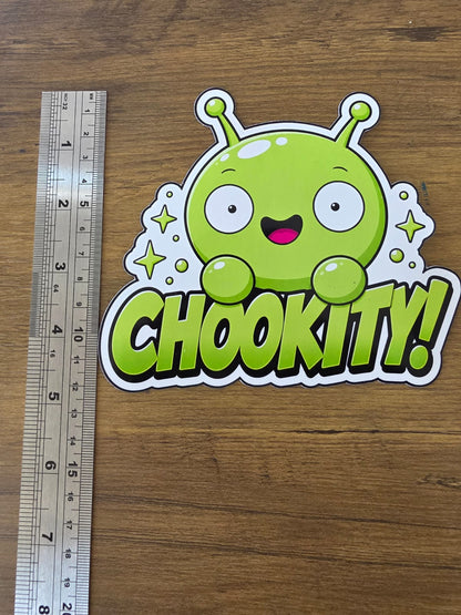 Final Space Inspired Mooncake & Chookity Glossy Die Cut Sticker | 2 Sizes Available