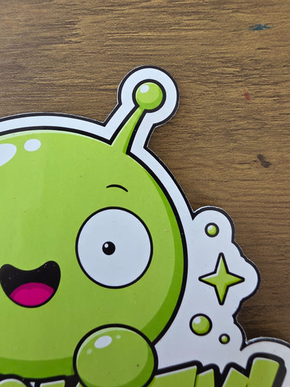 Final Space Inspired Mooncake & Chookity Glossy Die Cut Sticker | 2 Sizes Available