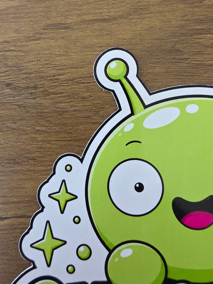 Final Space Inspired Mooncake & Chookity Glossy Die Cut Sticker | 2 Sizes Available