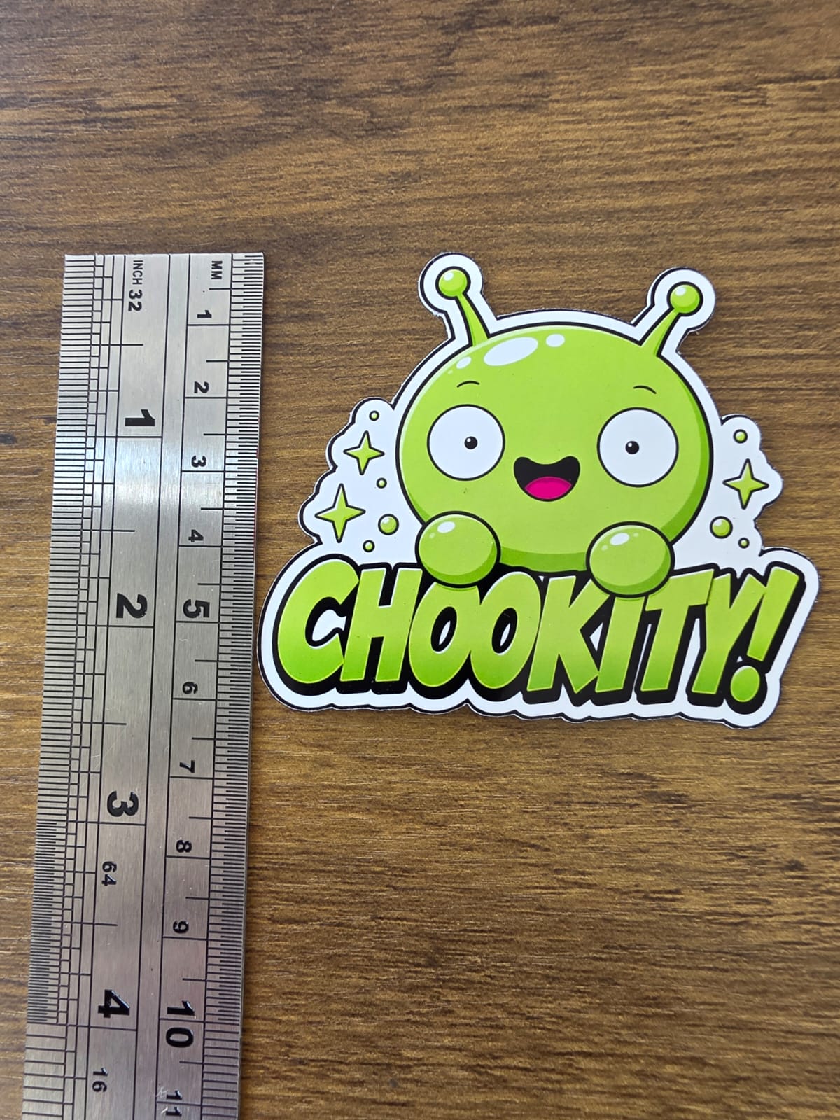 Final Space Inspired Mooncake & Chookity Glossy Die Cut Sticker | 2 Sizes Available