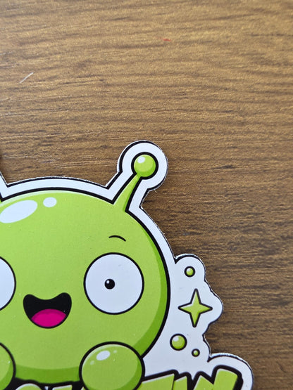 Final Space Inspired Mooncake & Chookity Glossy Die Cut Sticker | 2 Sizes Available