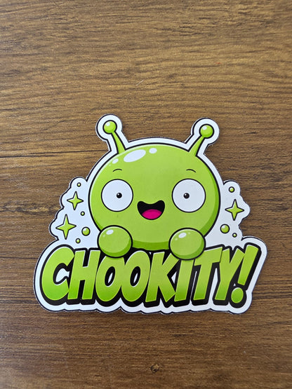 Final Space Inspired Mooncake & Chookity Glossy Die Cut Sticker | 2 Sizes Available