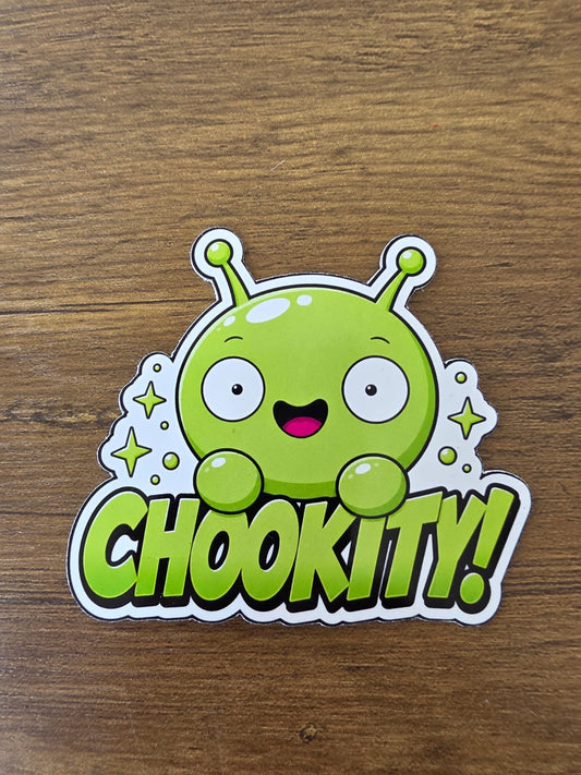 Final Space Inspired Mooncake & Chookity Glossy Die Cut Sticker | 2 Sizes Available