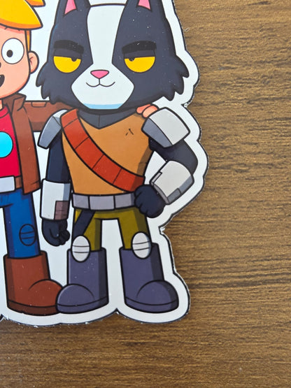 Final Space Inspired Gary & Avocato Glossy Die Cut Sticker | 2 Sizes Available