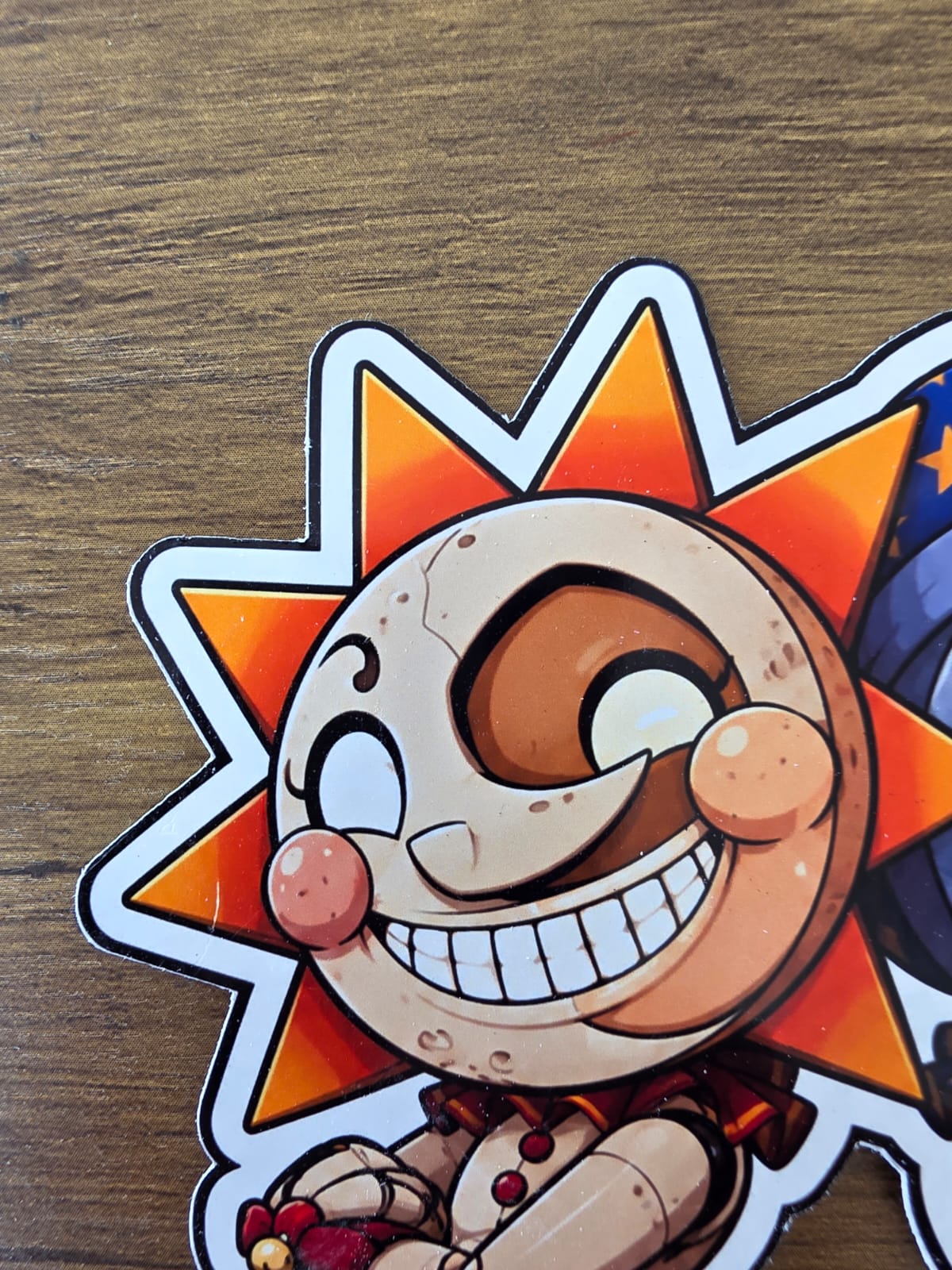 Five Nights at Freddy's: Security Breach Inspired Sun & Moon Glossy Die Cut Sticker | 2 Sizes Available
