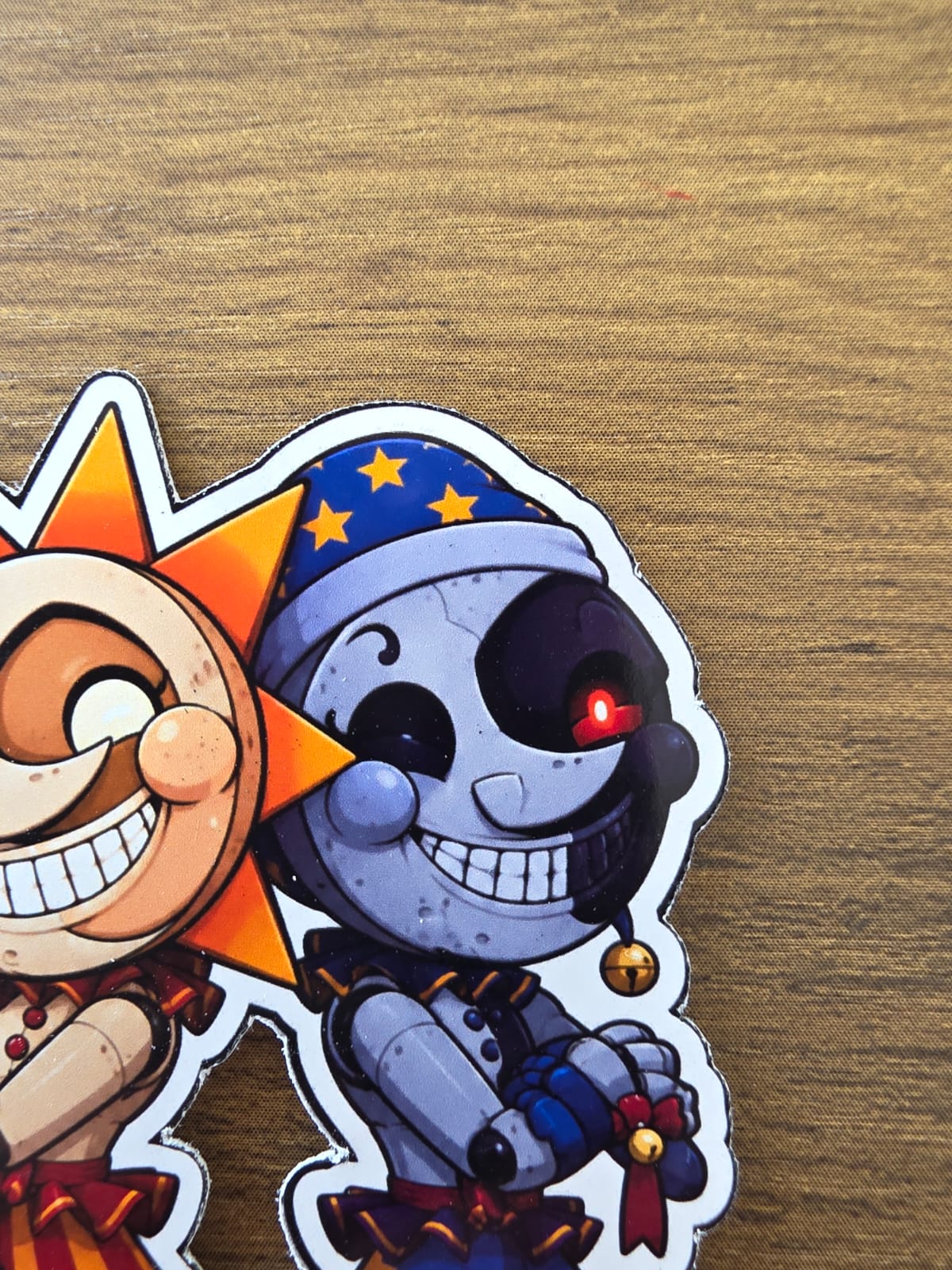 Five Nights at Freddy's: Security Breach Inspired Sun & Moon Glossy Die Cut Sticker | 2 Sizes Available