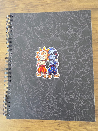 Five Nights at Freddy's: Security Breach Inspired Sun & Moon Glossy Die Cut Sticker | 2 Sizes Available