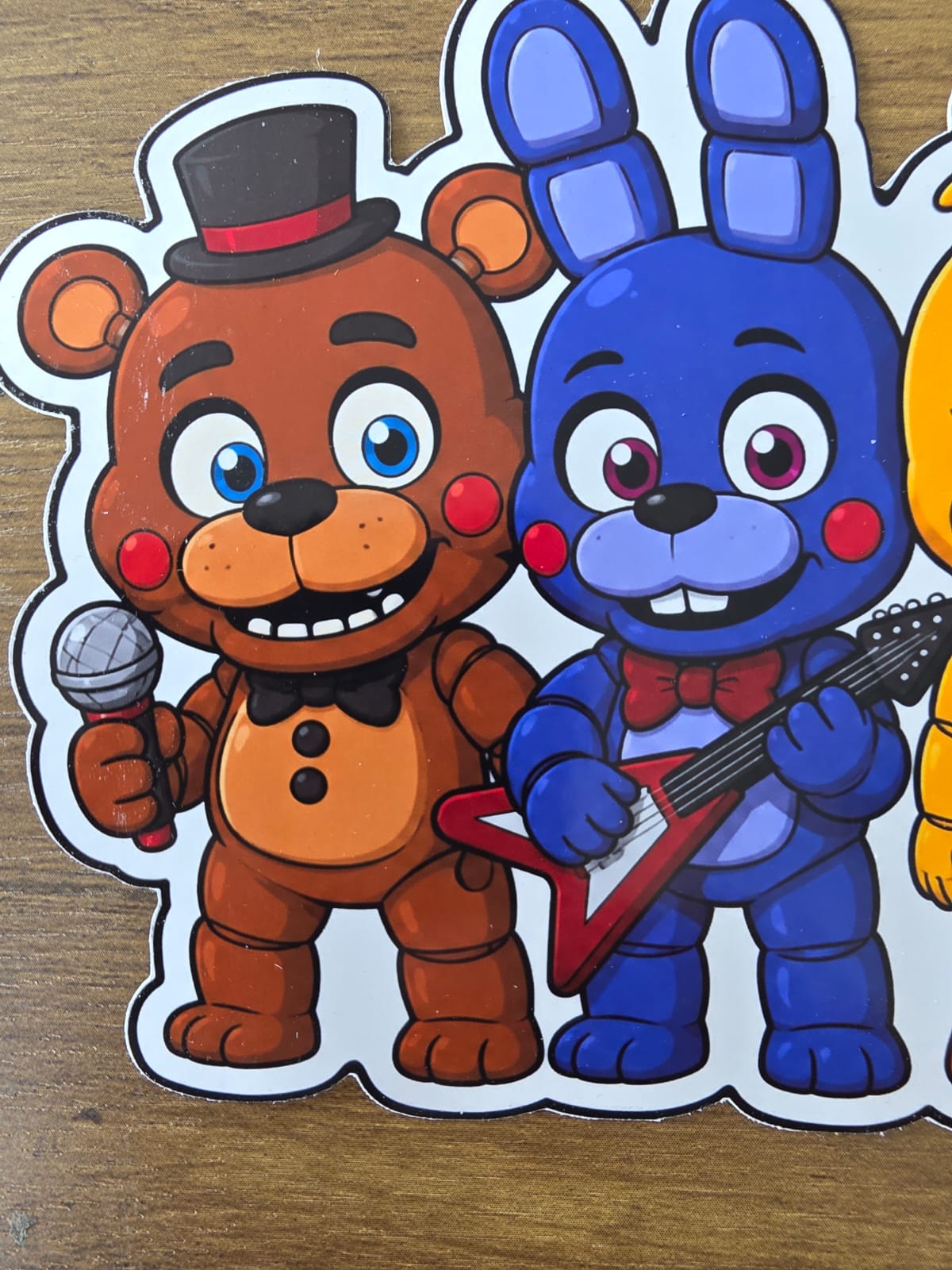 Five Nights at Freddy's Inspired Freddy Bonnie Chica Foxy Sticker | 2 Sizes Available