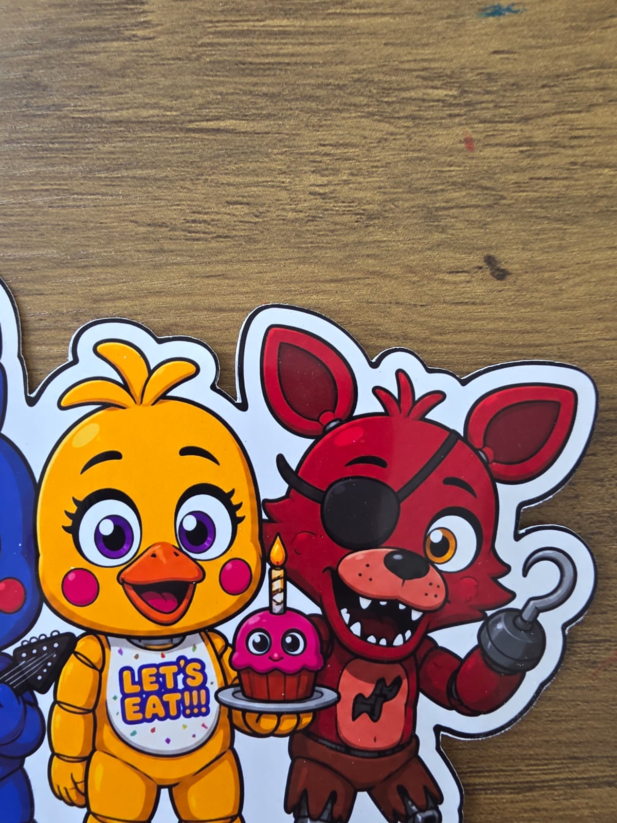 Five Nights at Freddy's Inspired Freddy Bonnie Chica Foxy Sticker | 2 Sizes Available