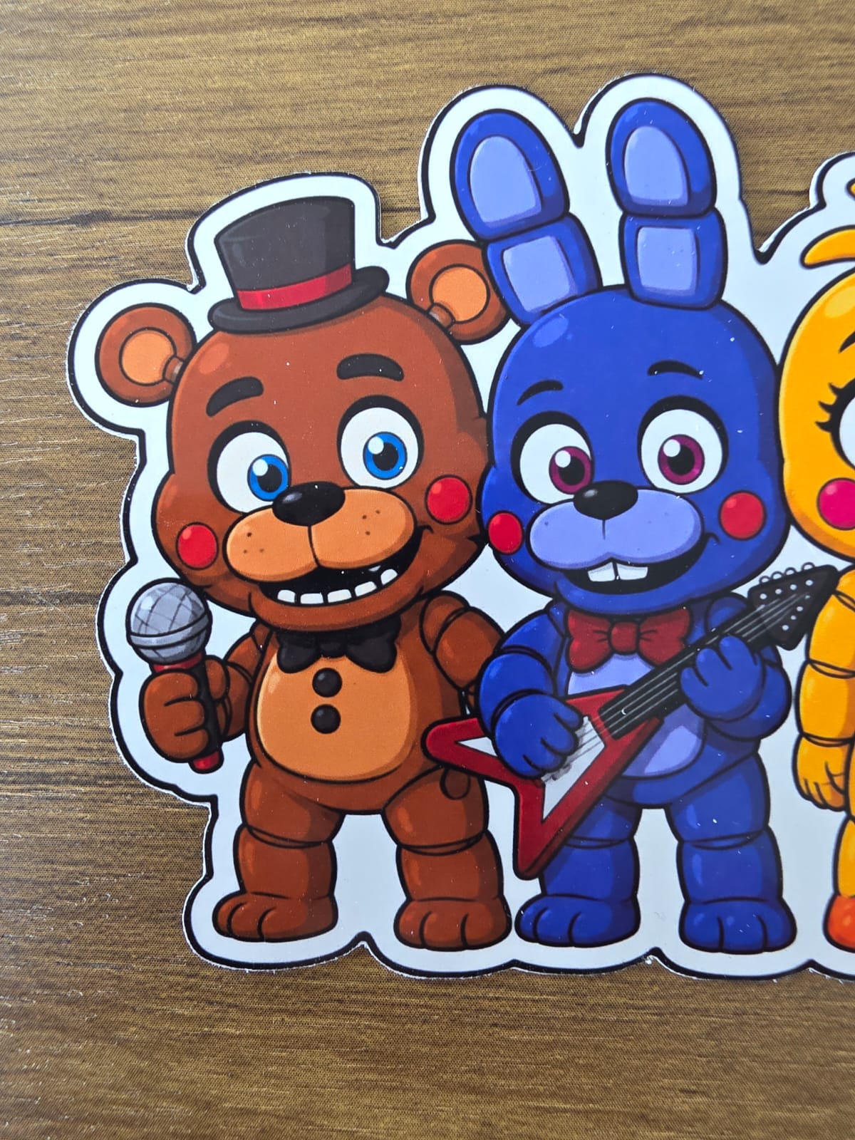 Five Nights at Freddy's Inspired Freddy Bonnie Chica Foxy Sticker | 2 Sizes Available
