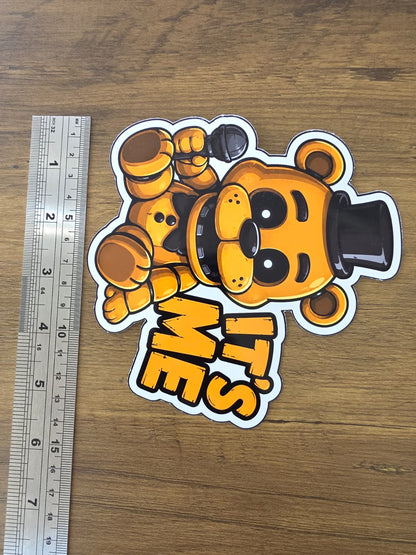 Five Nights at Freddy's Inspired Golden Freddy 'IT'S ME' Sticker | 2 Sizes Available