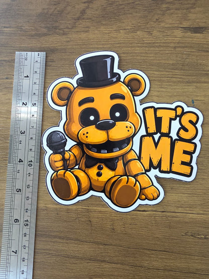 Five Nights at Freddy's Inspired Golden Freddy 'IT'S ME' Sticker | 2 Sizes Available