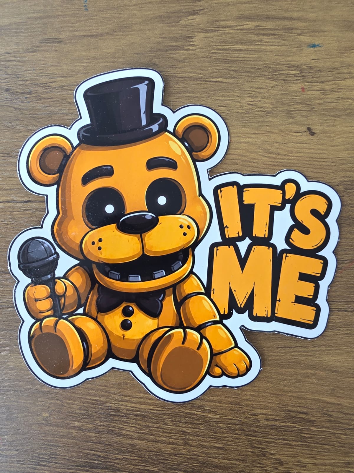 Five Nights at Freddy's Inspired Golden Freddy 'IT'S ME' Sticker | 2 Sizes Available